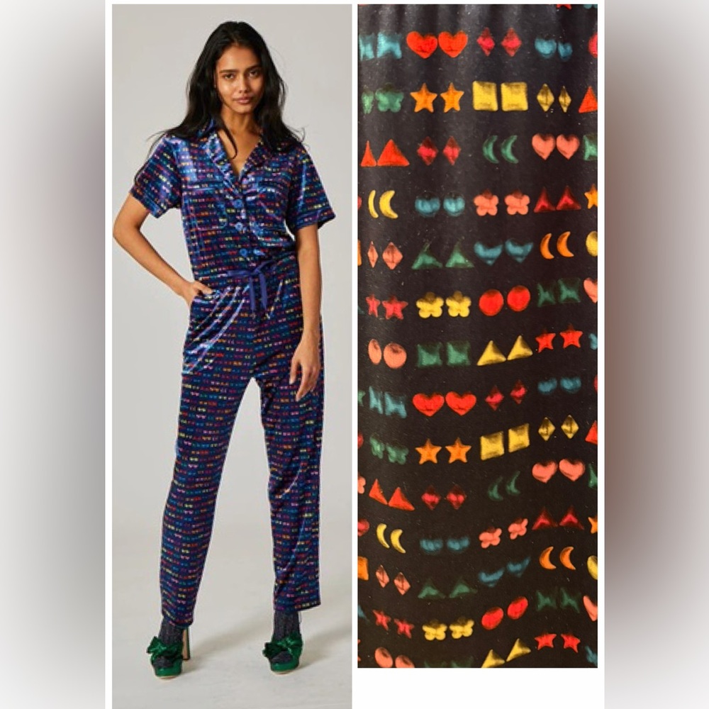Rachel Antonoff Jewel Velour Jumpsuit Women’s M